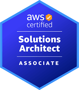 Selo da certificação AWS SAA-C03