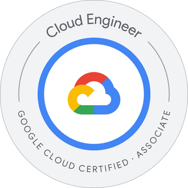 Selo da certificação Google Cloud ACE