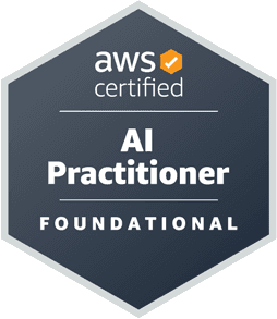 Selo da certificação AWS AIF-C01