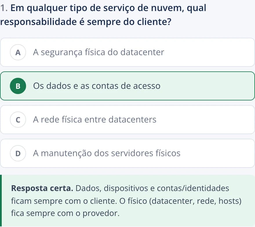 Questão comentada do Grifo, com a resposta certa destacada e a explicação